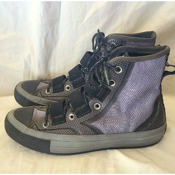 Converse Mens Sz 8.5 Womens 10.5 Chuck 70 Tech Hiker High Top Grey Green Black - Picture 4 of 9